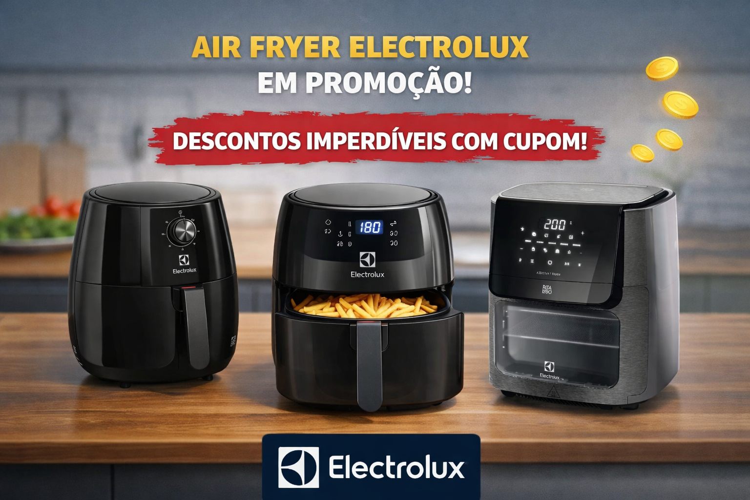 Air Fryer com 10% OFF com o cupom Electrolux