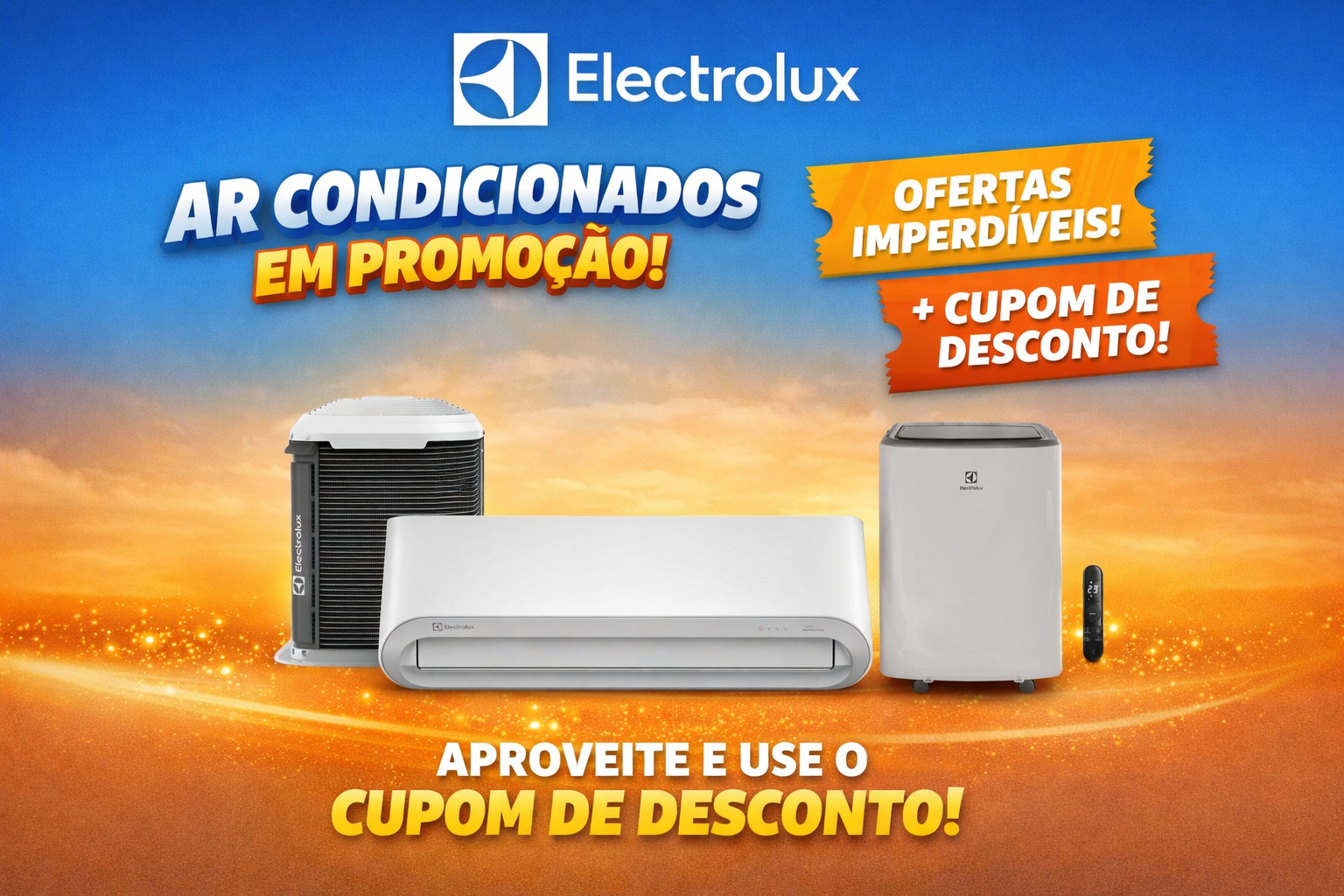 10% OFF em Ar Condicionados Electrolux