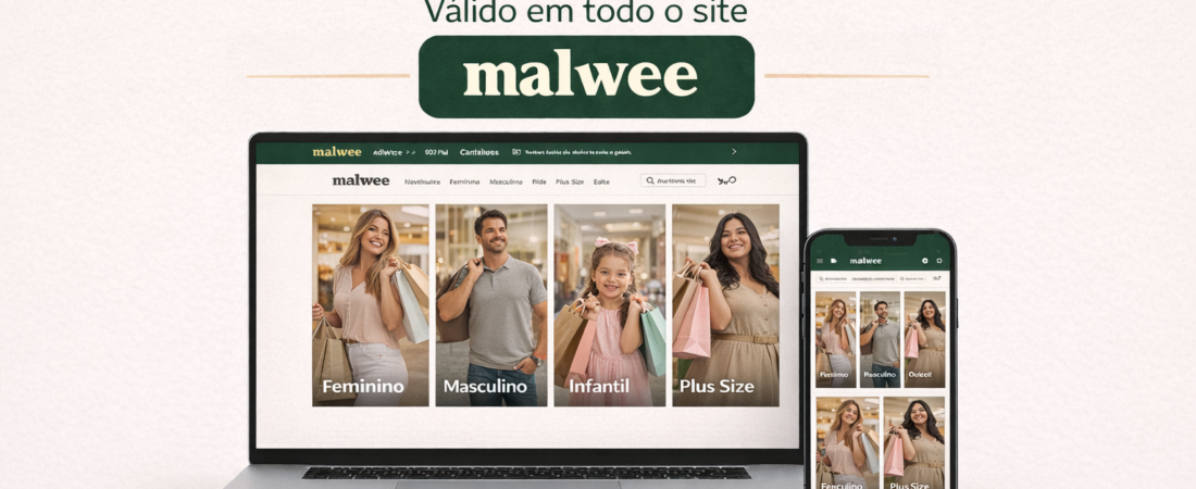 Malwee libera cupom de desconto válido em todo o site hoje