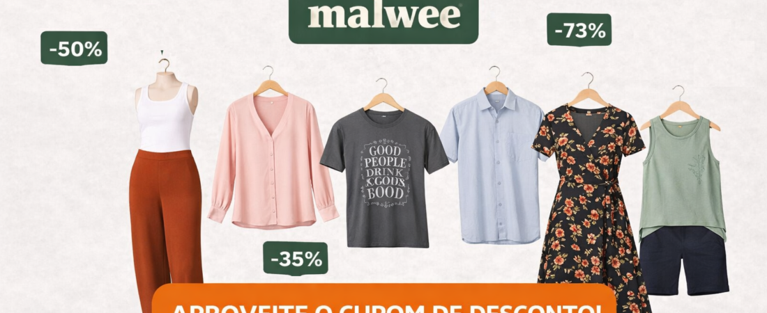 Roupas Malwee da linha adulto com 10% OFF