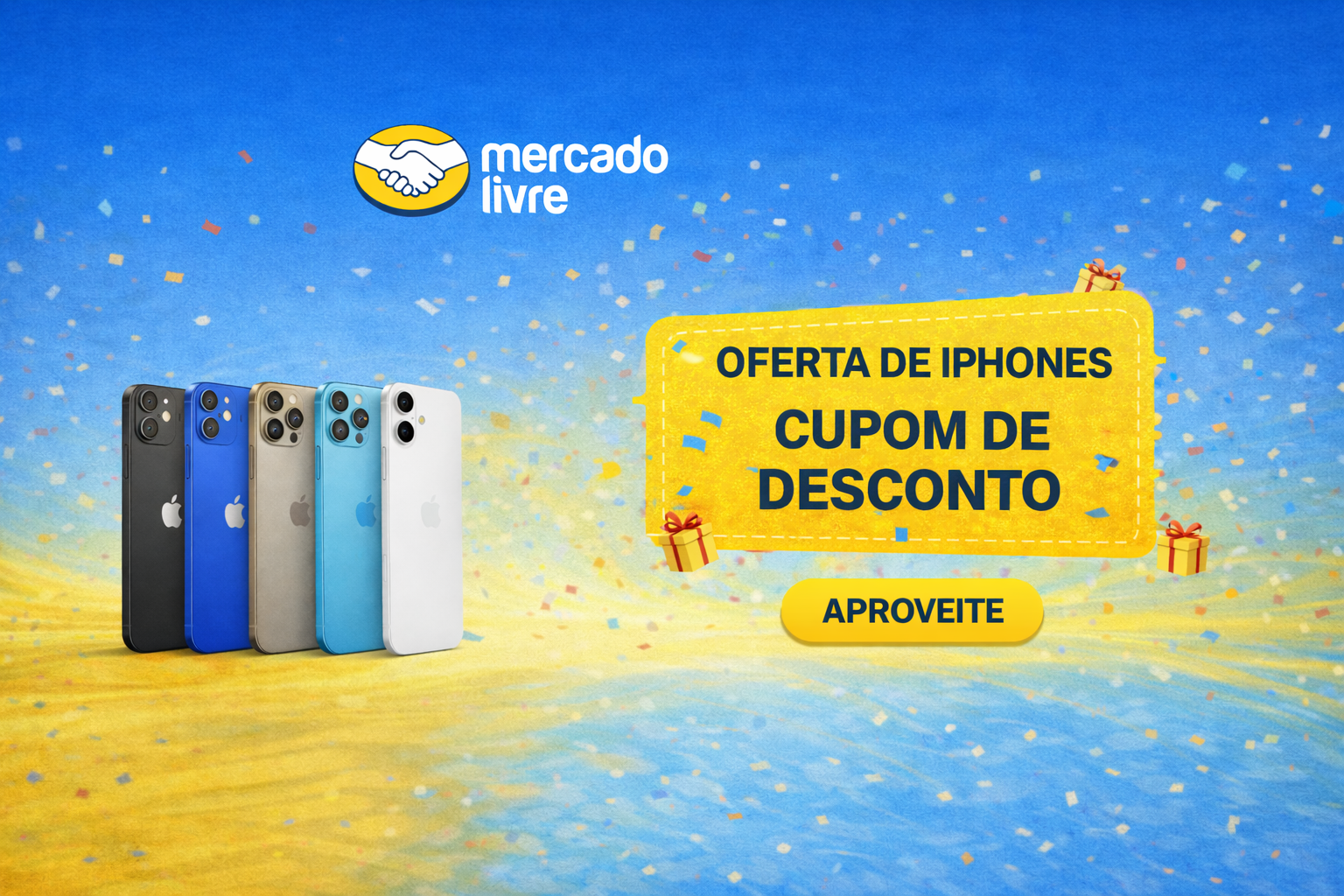 R$200 OFF em Iphone com cupom Mercado Livre